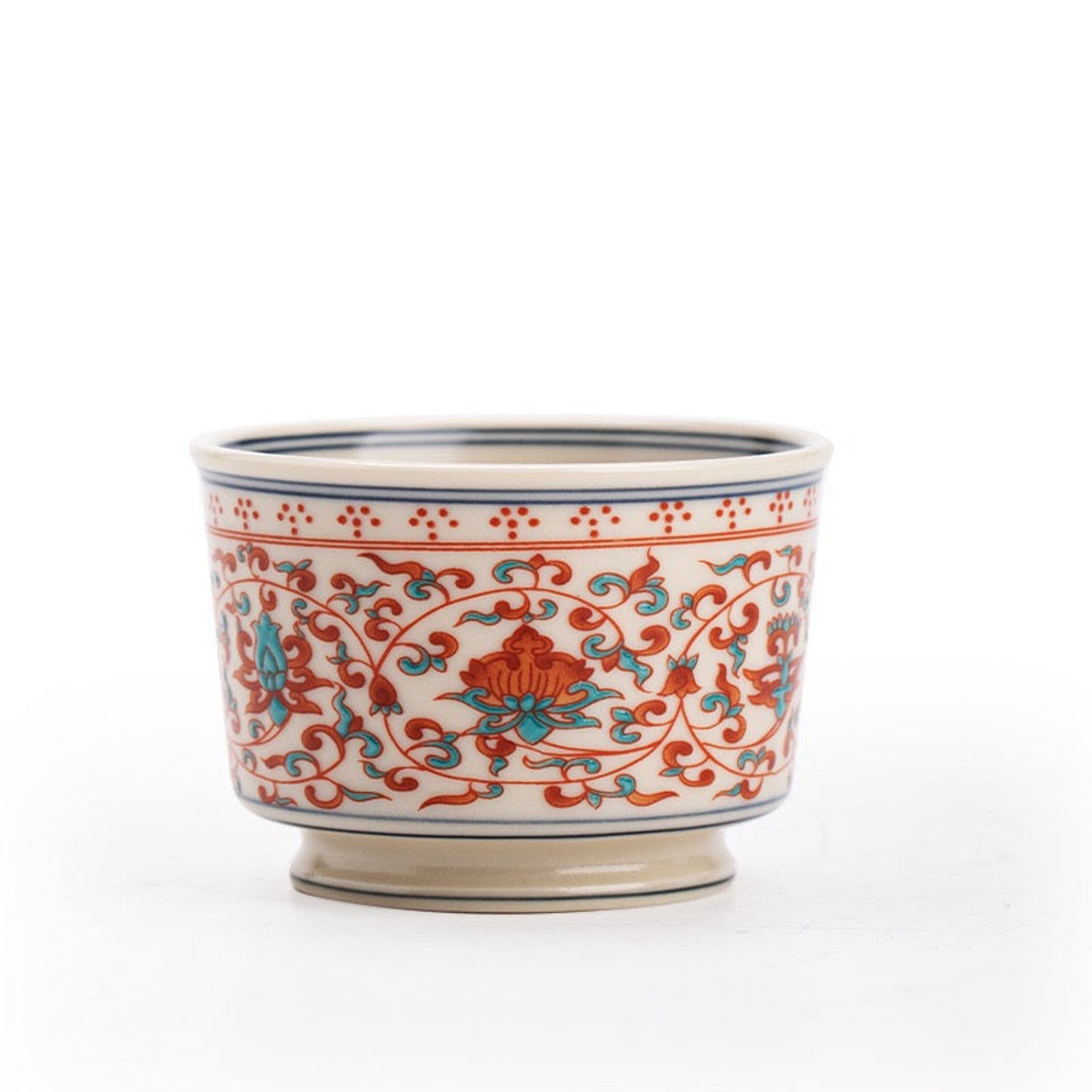 Fengcai Enamel (Famille Rose) Gongfu Tea Cup 70ml