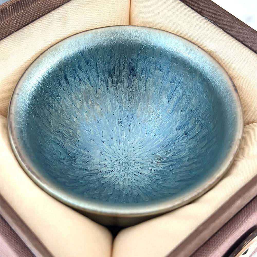 'Hundrede blomster' Shu Kou Tenmoku tekop