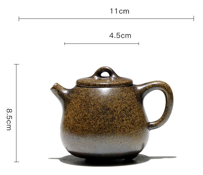 Wysokoprofilowy dzbanek gliniany Duanni, opalany piecem Dragon, Lanzhen Su 210 ml