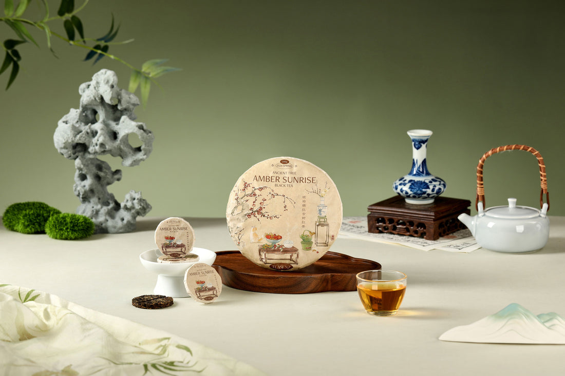 amber sunrise black tea cake