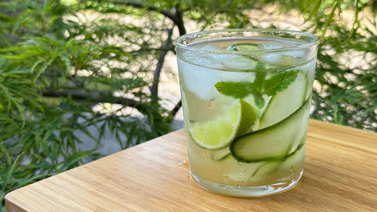 Iced Honey Jasmine Tea Recipe with Cucumber & Lime
