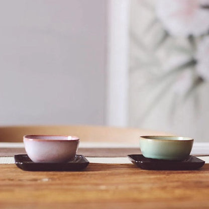 square mini tea cups