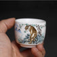 Tasse à Thé en Porcelaine avec Tigre