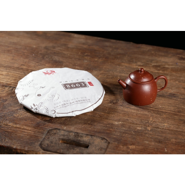 2021 Xiaguan 8663 Jin Bang Ceai Pu Erh Maturat, 357g