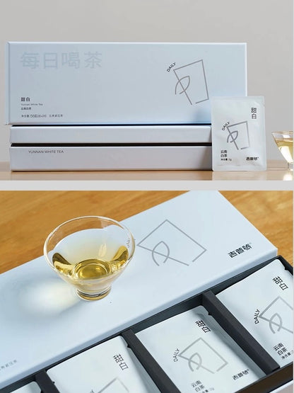 Oripuerlab Tian Bai « Thé du jour » Thé blanc pressé, sachets de 2g