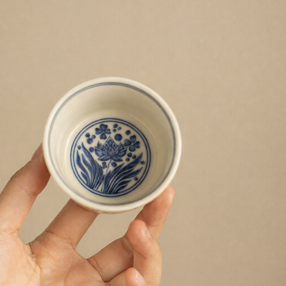 Fengcai Enamel (Famille Rose) Gongfu Tea Cup 70ml