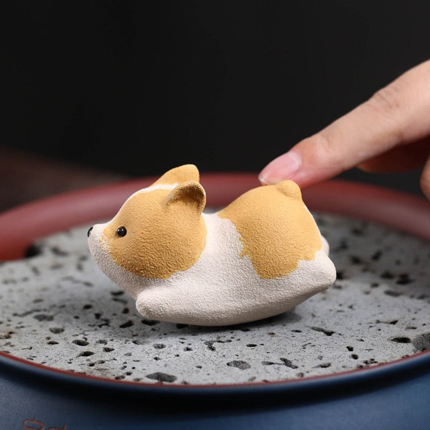 cute dog tea pet