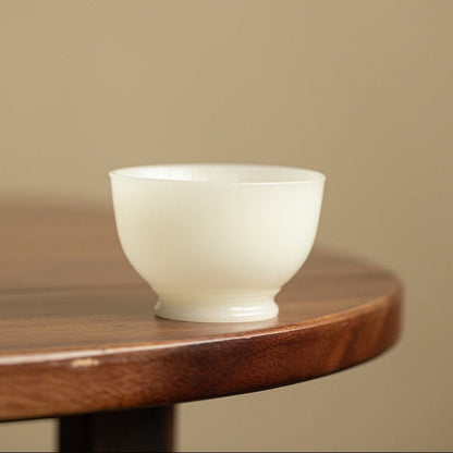 white jade porcelain tea cup 