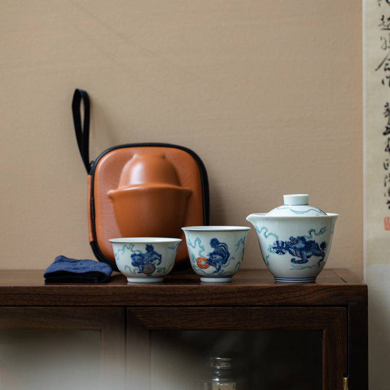Gongfu Travel Tea Set with 2 cups