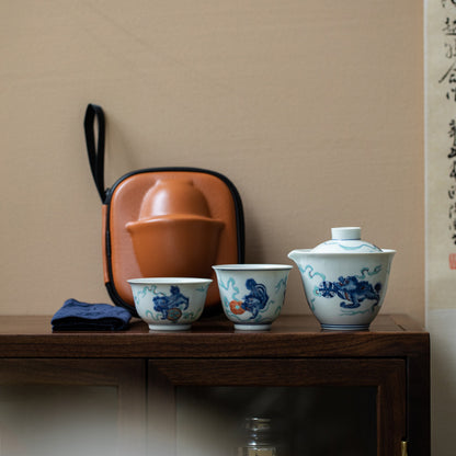 Gongfu Travel Tea Set with 2 cups