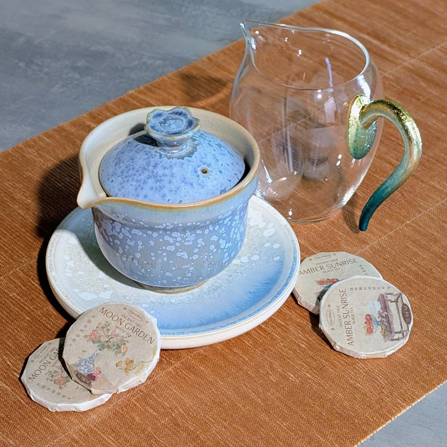 Easy Gaiwan Set with FREE Pitcher & Mini Tea Cakes
