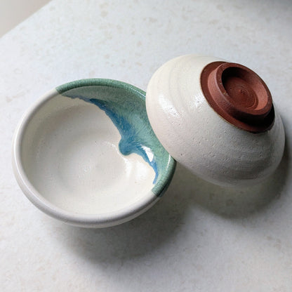 White & Green Chinese Tea Cup 50ml