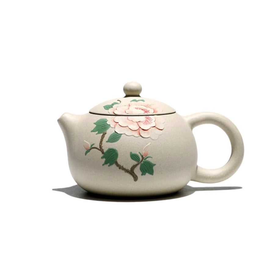 white yixing teapot