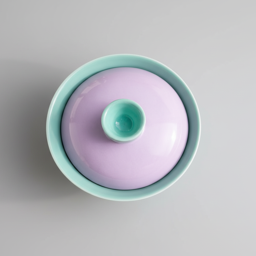 double color porcelain gaiwan 