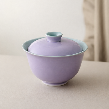 Purple & Green Ceramic Gaiwan 110ml