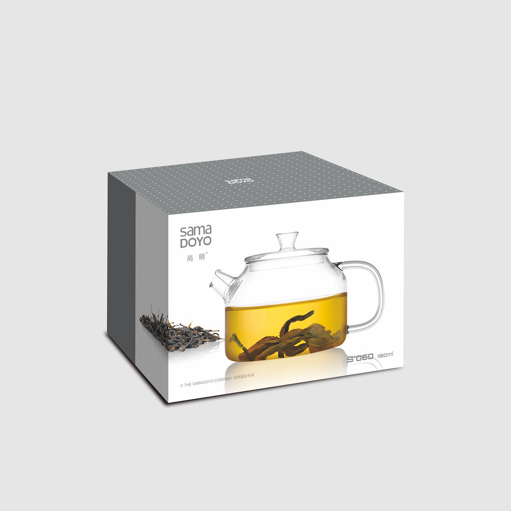 Kleine Gongfu-Teekanne aus Glas, 180ml