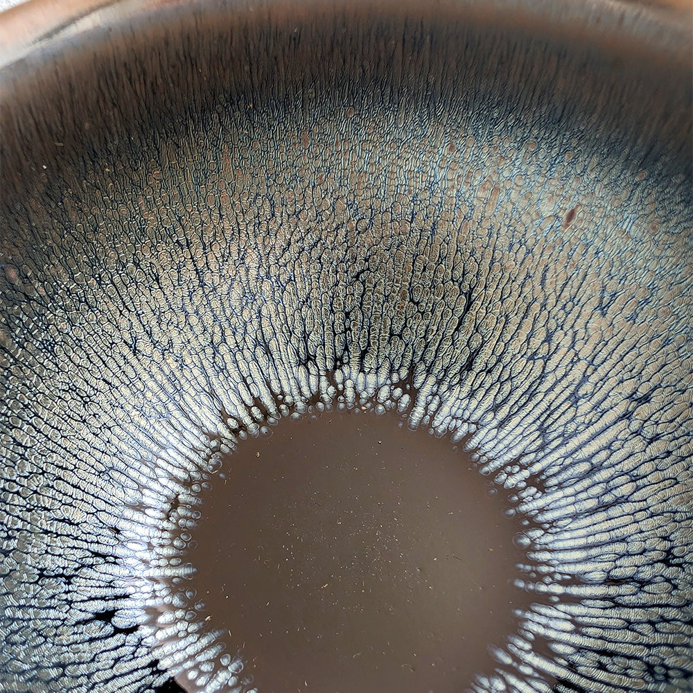 'Silver Fur' Tenmoku Tea Cup