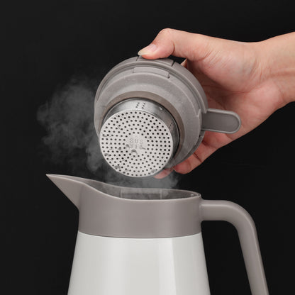 steam coming out from a thermos jug