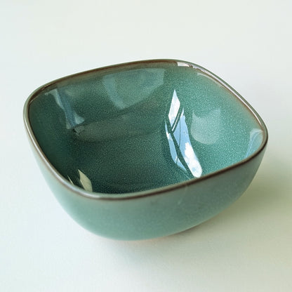 jade green square tea cup