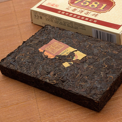 compressed pu erh tea brick 