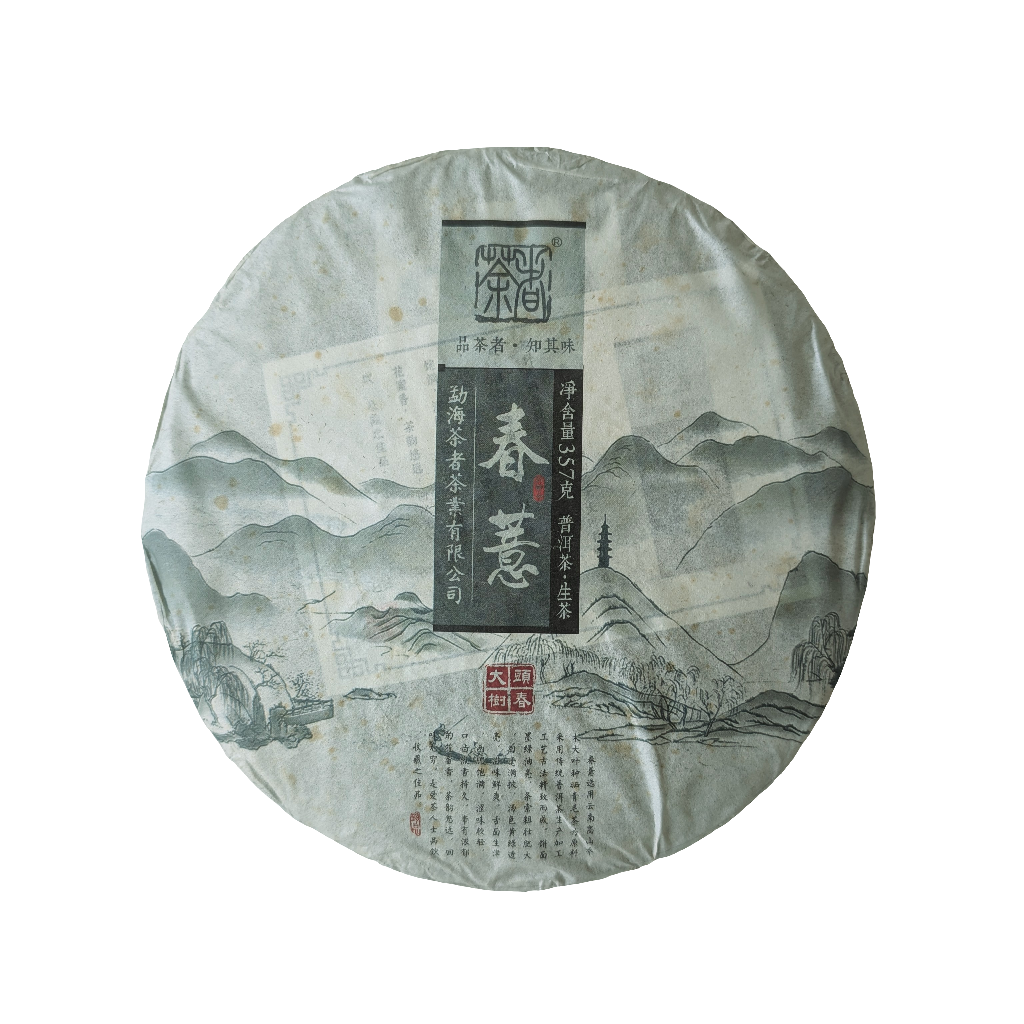 2019 Chaze 'Spring's Essence' Yiwu Mountain Rauwe Pu Erh Thee Cake 357g