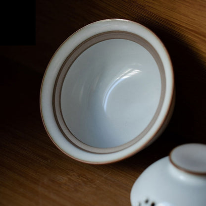 easy gaiwan with crackle glaze