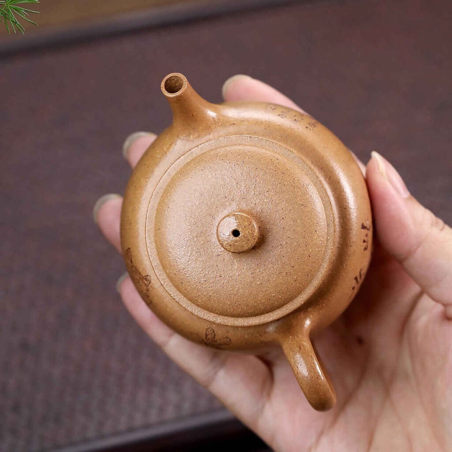 'Words of the Heart' Yixing Cat Teapot, Duanni Clay 120ml