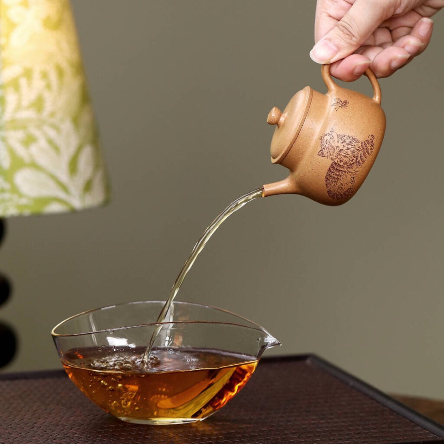 'Words of the Heart' Yixing Cat Teapot, Duanni Clay 120ml