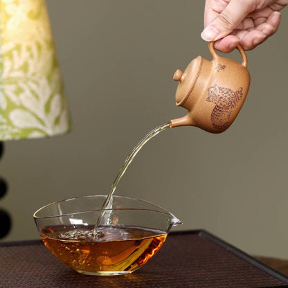 'Words of the Heart' Yixing Cat Teapot, Duanni Clay 120ml