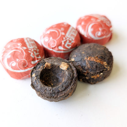 Orange Peel Pu Erh Tea, Chen Pi Ripe Pu Erh Mini Tuocha