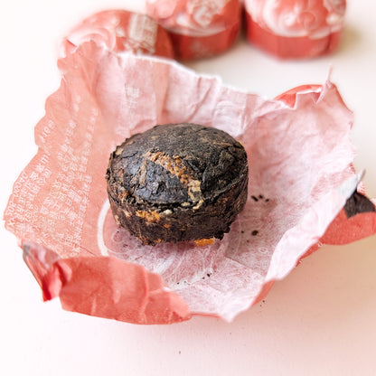 Orange Peel Pu Erh Tea, Chen Pi Ripe Pu Erh Mini Tuocha