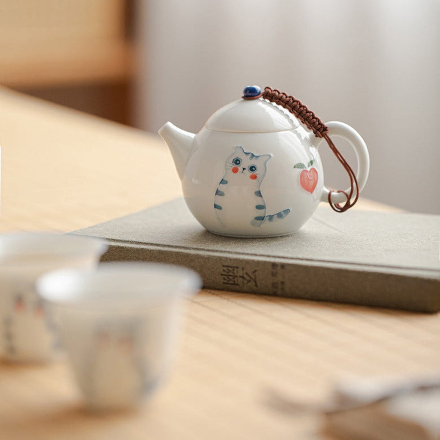 small porcelain tepot
