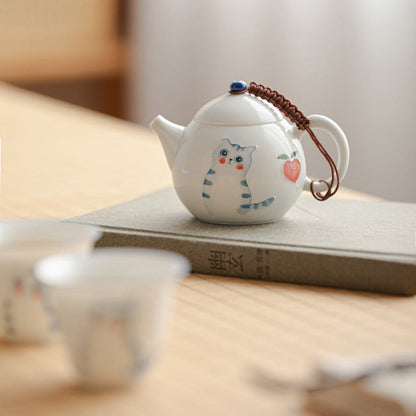 small porcelain tepot