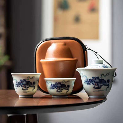 traditional travel tea set