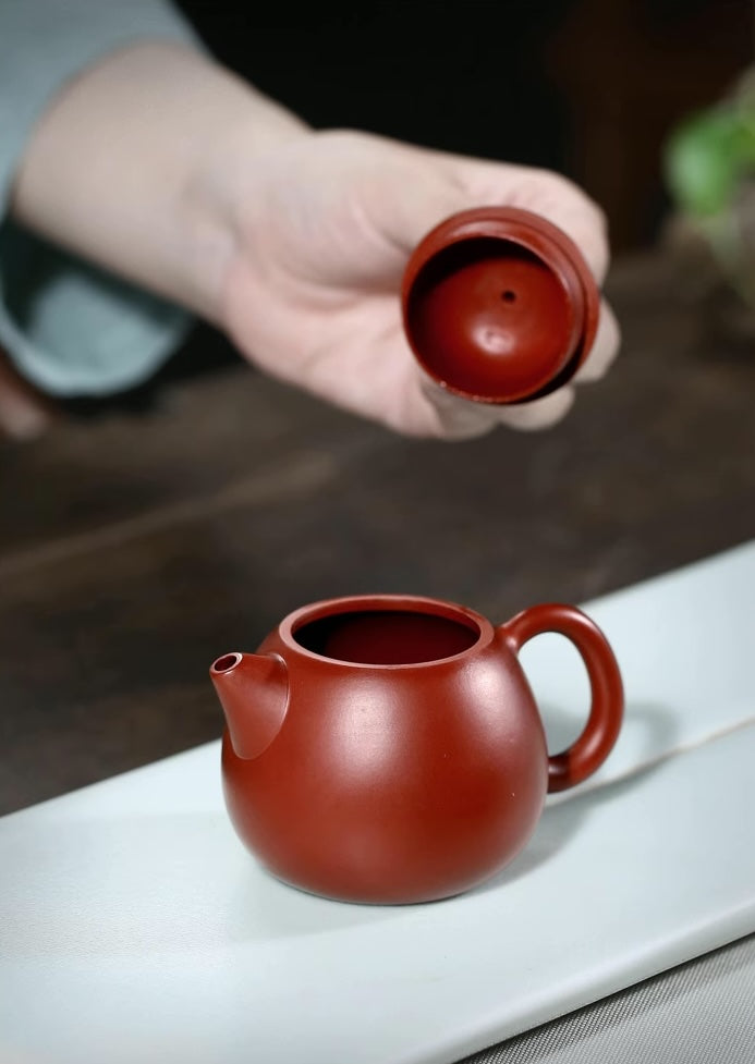 Dragon egg Yixing teapot, Zhuni clay 140ml