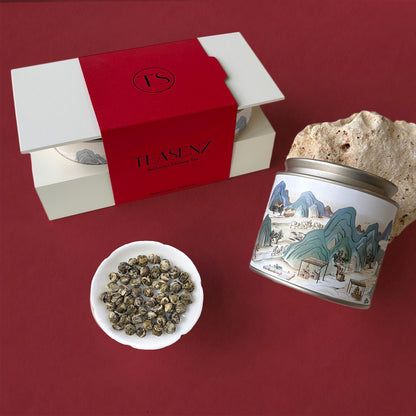 Caja de regalo de té ligero Oolong y Té de Jazmín Teasenz
