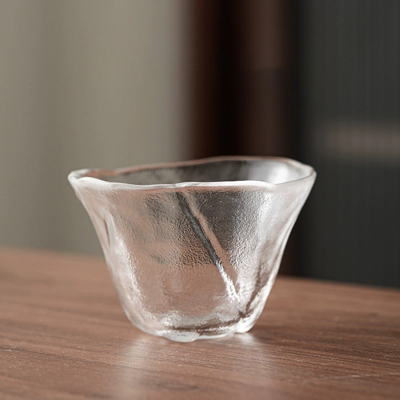 Taza de degustación de té Gongfu de vidrio