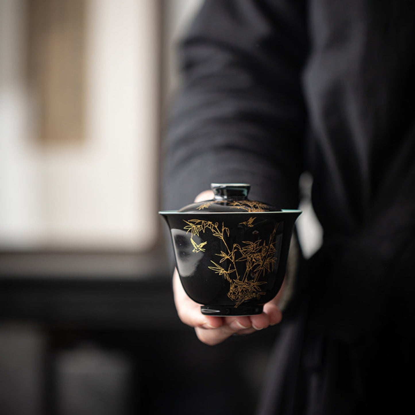Gongfu tea ceremony black gaiwan 