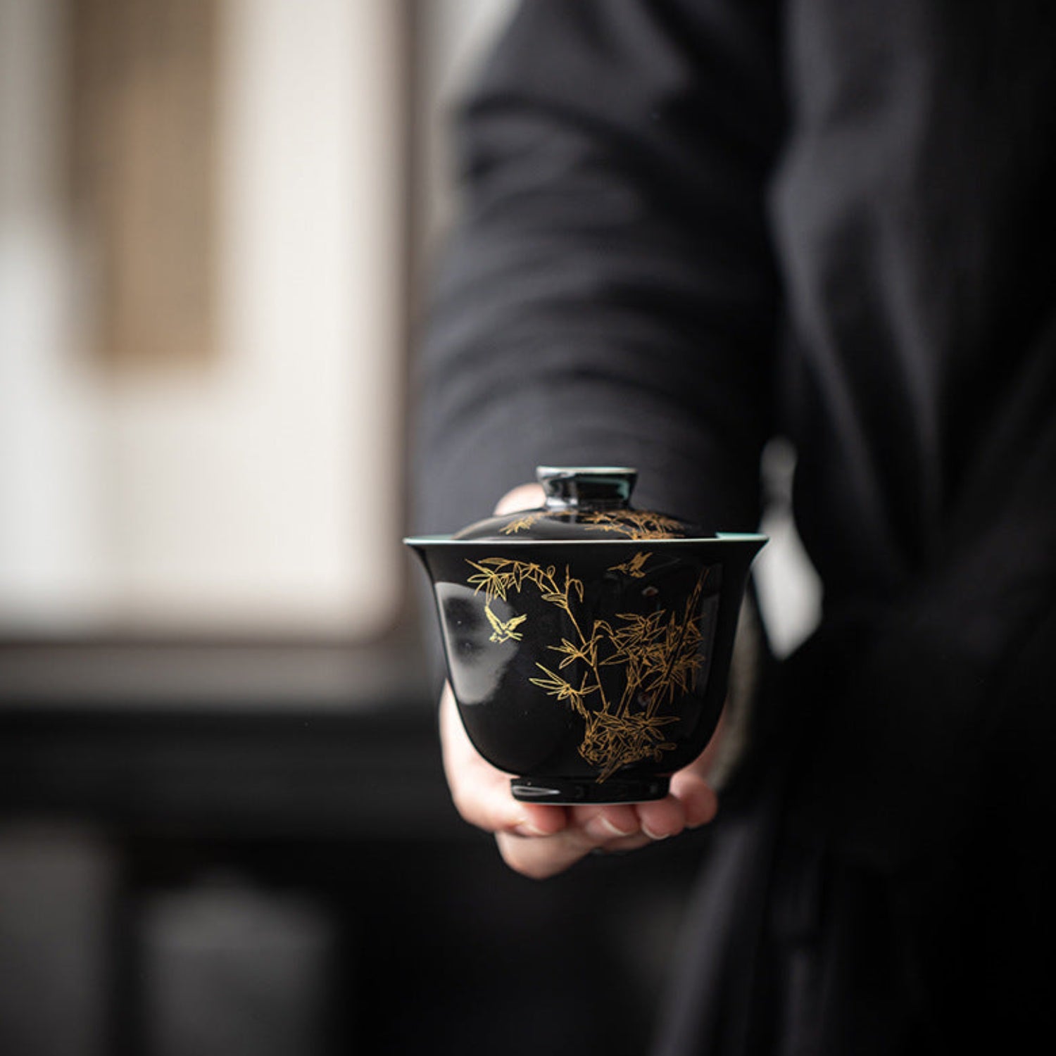 Gongfu tea ceremony black gaiwan 