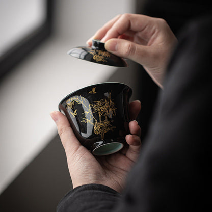 traditional tea maker, gaiwan lidded tea bowl 