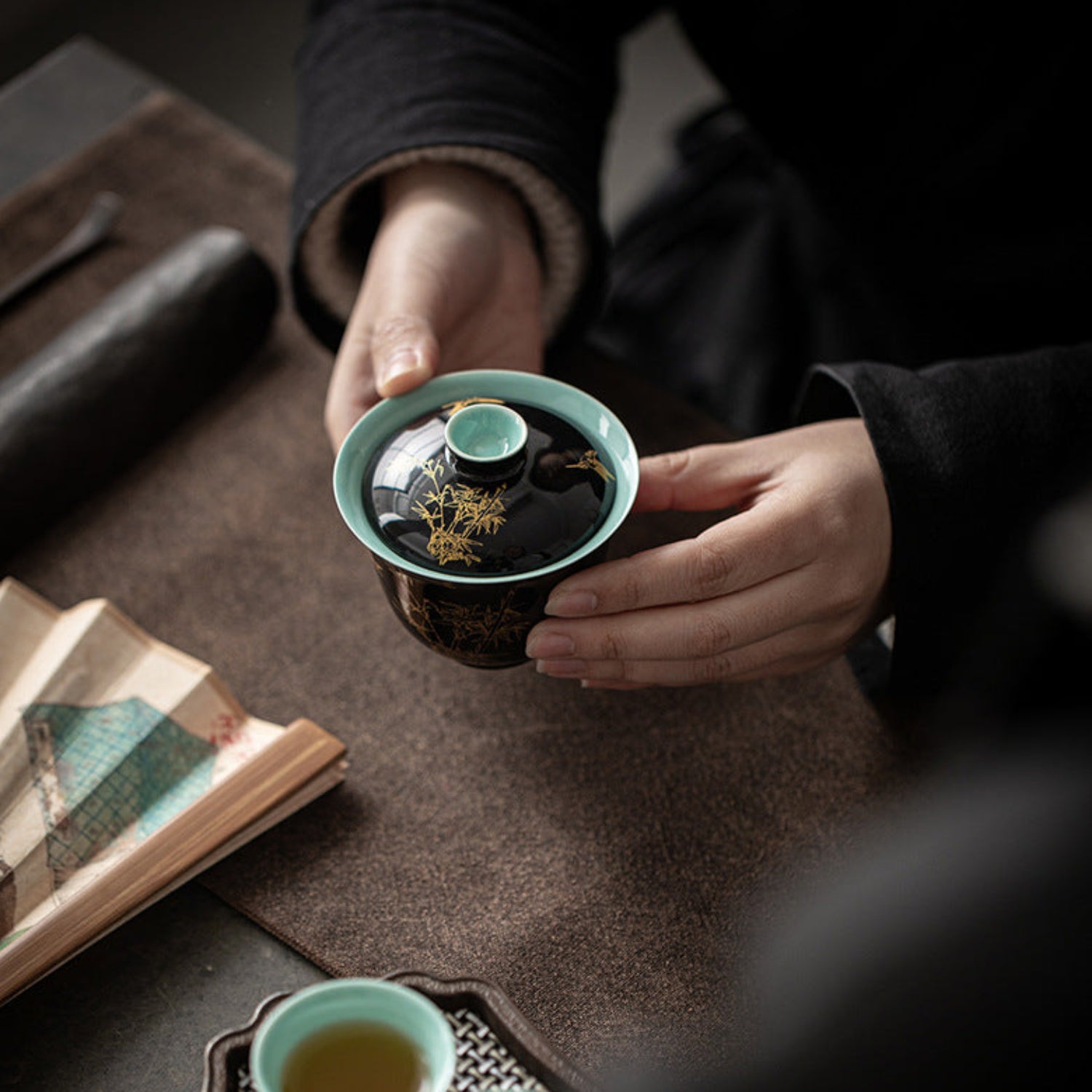 ceramic black gaiwan 