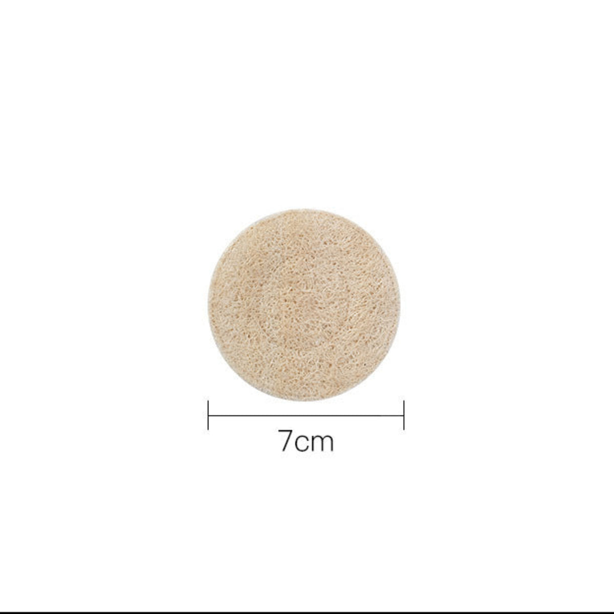 Vegan Loofah Coaster, Loofah Trivet for Teapots and Cups