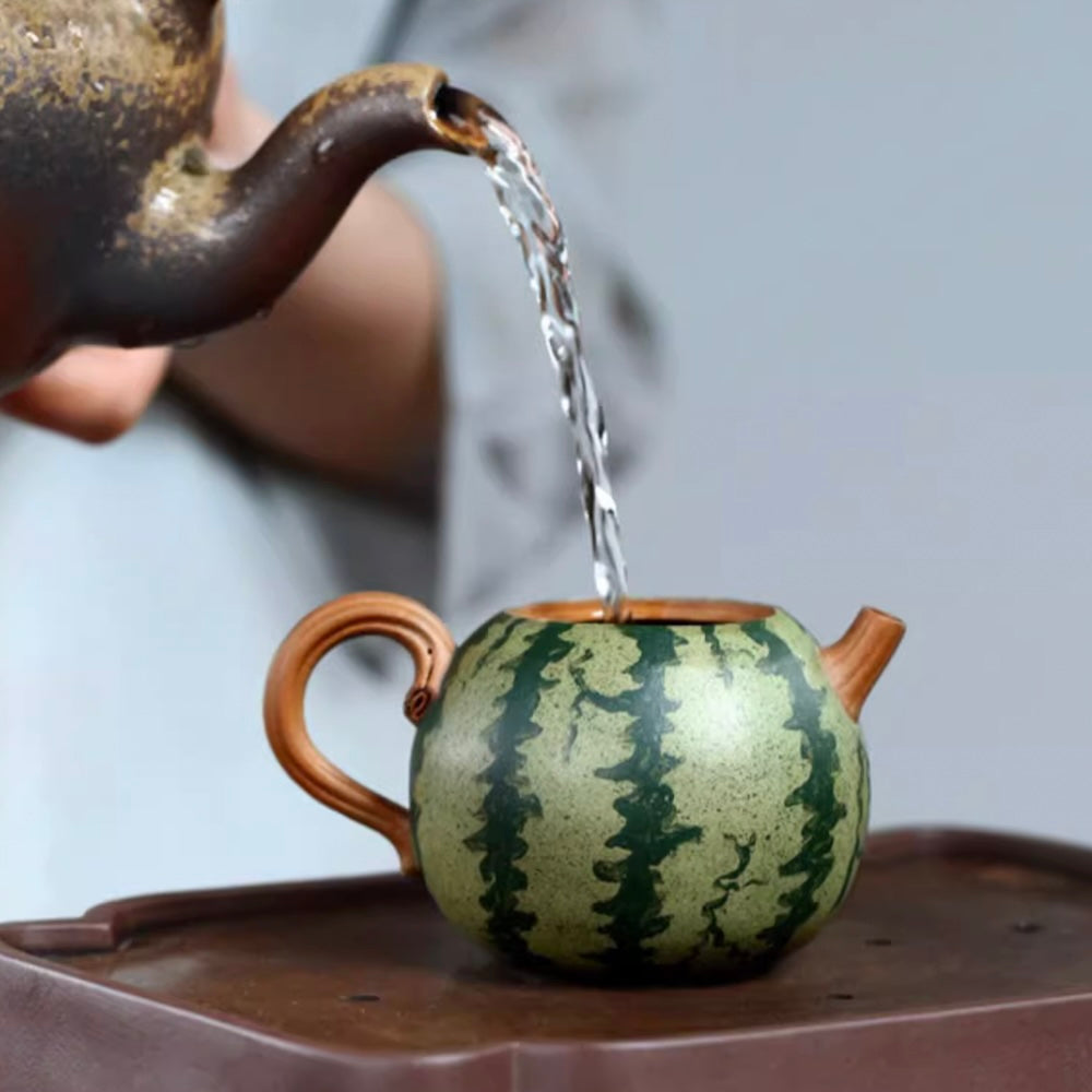 スイカの宜興茶壺と1つのティーカップセット 160ml | Teasenz.eu