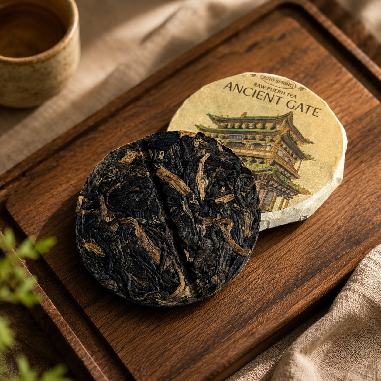 2010 Ancient Gate Yiwu Pu Erh crudo envejecido, mini pasteles de 7g