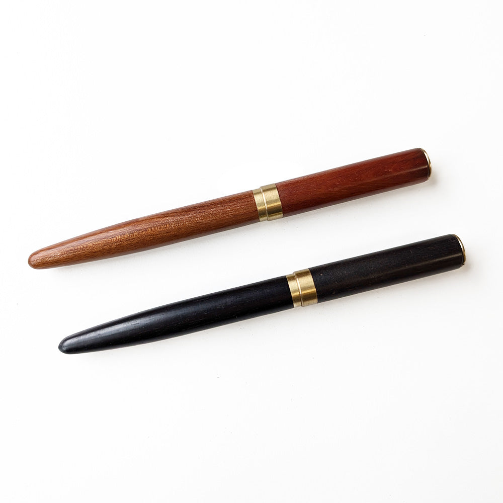 Wooden Pen, Ebony or Rosewood & Copper Finish