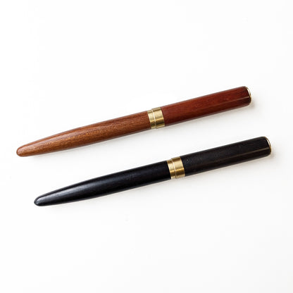 Wooden Pen, Ebony or Rosewood & Copper Finish