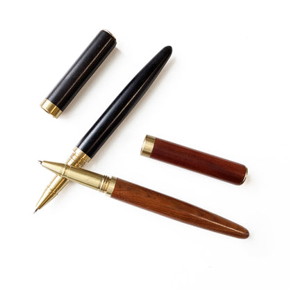 Wooden Pen, Ebony or Rosewood & Copper Finish