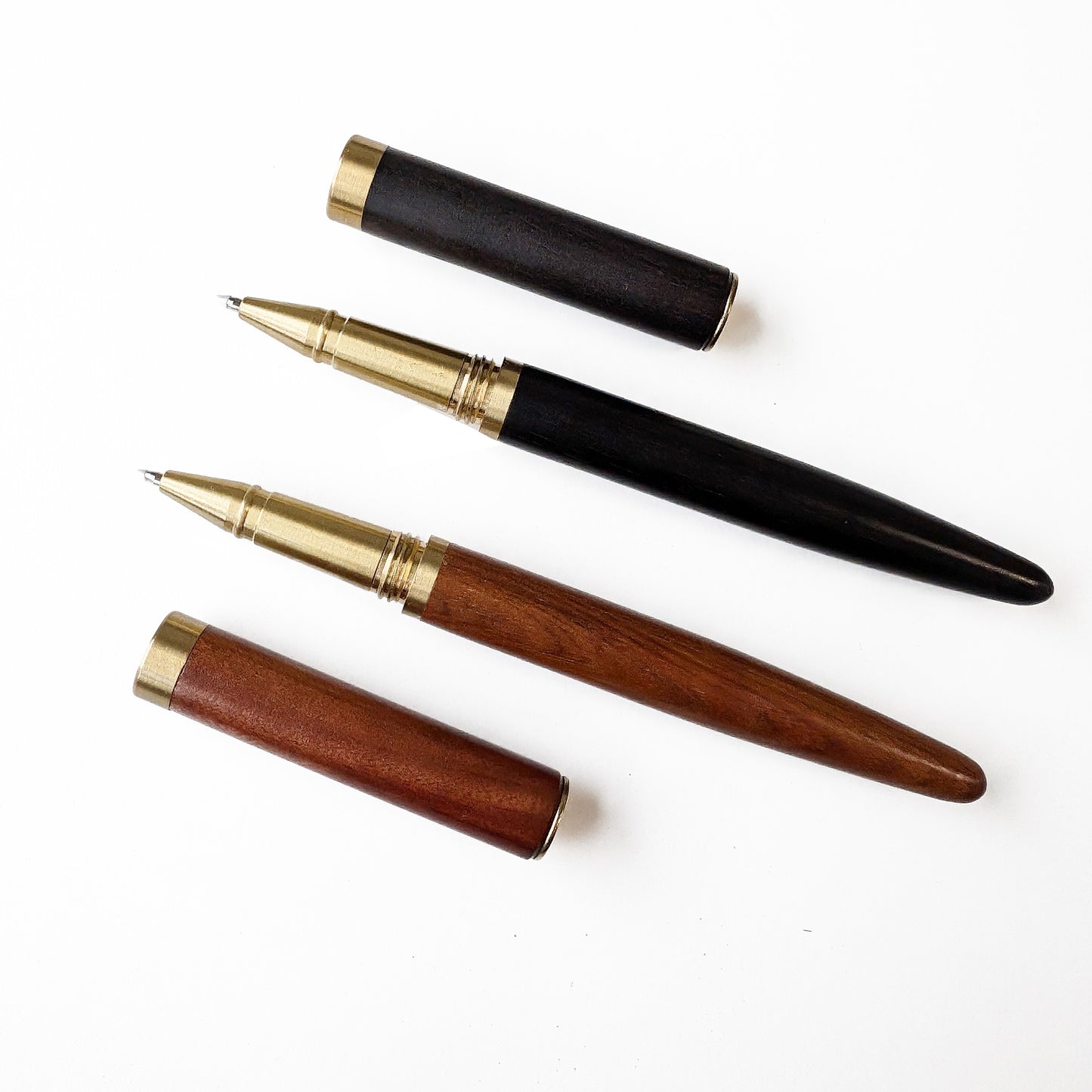 Wooden Pen, Ebony or Rosewood & Copper Finish