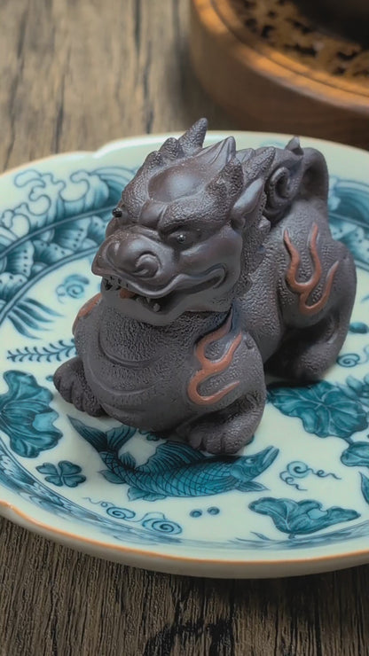 Fire Qilin Creature Tea Pet