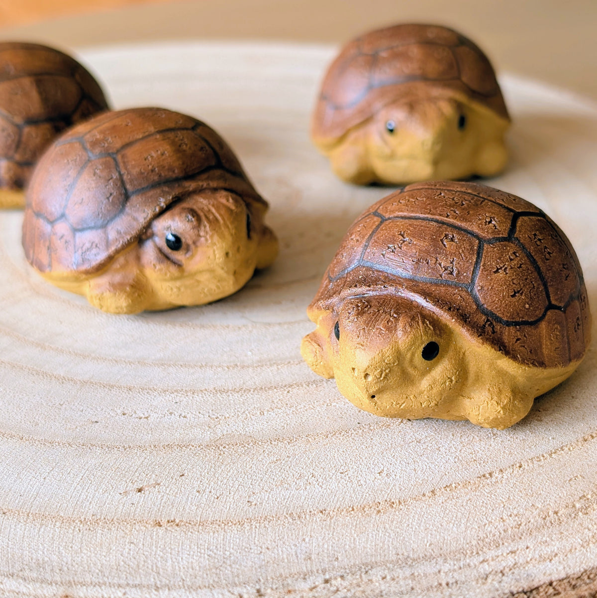 Ceramic Turtle Tea Pet - Little Cute Tortoise Figurine